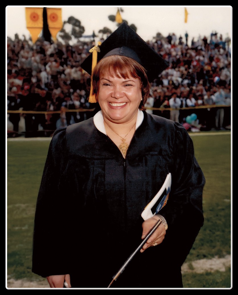 Maryam at CSULA graduation
