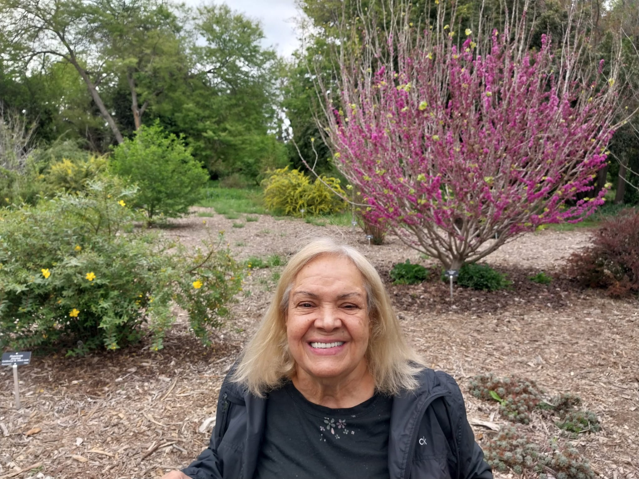 Maryam smiling at Arboretum