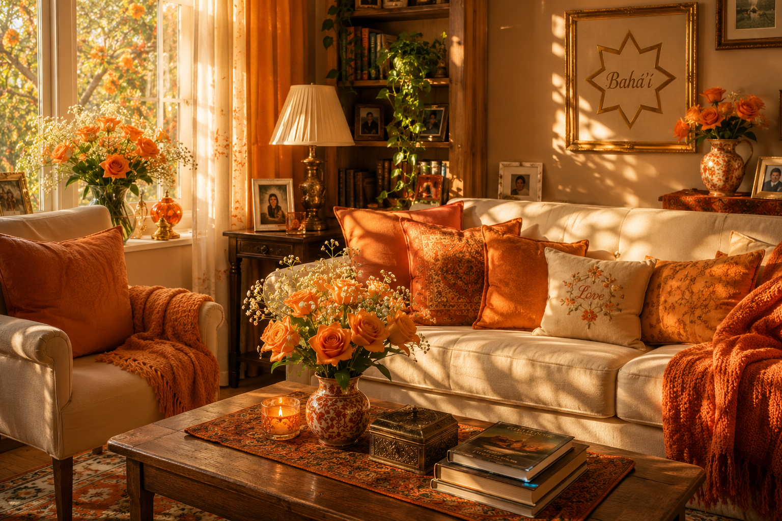 Warm orange home inspired by Maryam’s legacy